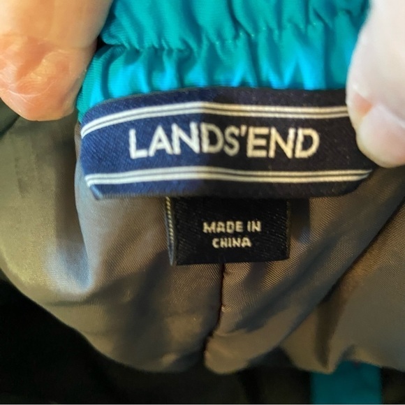 Lands End turquoise ski pants for style and warmth on the slopes. Gorgeous! - Picture 2 of 9